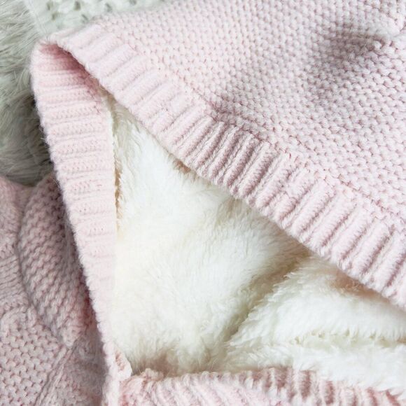 Baby Hooded Knit Jumpsuit Buttoned Outfit Jumper for Baby Girl Baby Boy,… - Picture 2 of 4